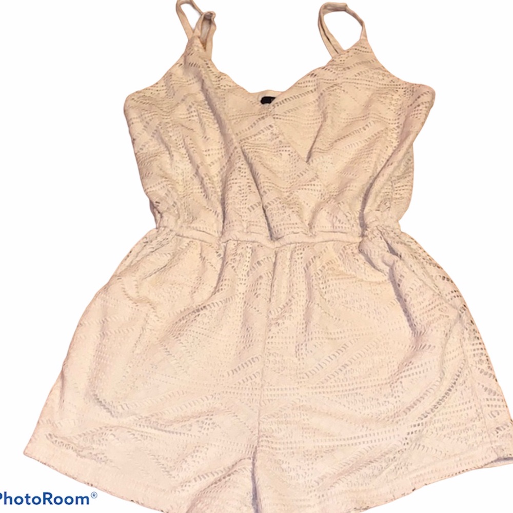 Forever 21 Cream Romper